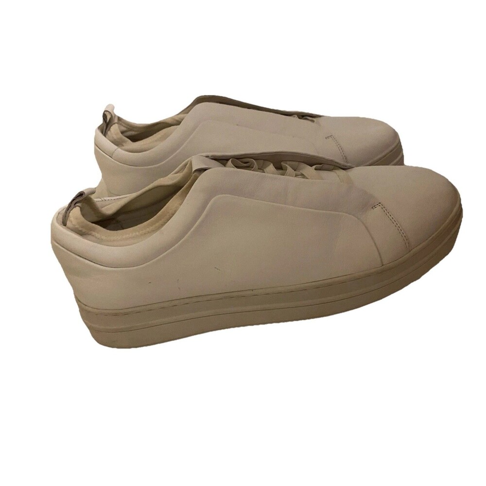 J Slides 11M White No-Lace Slip On Platform Comfort Walking Shoes Sneakers